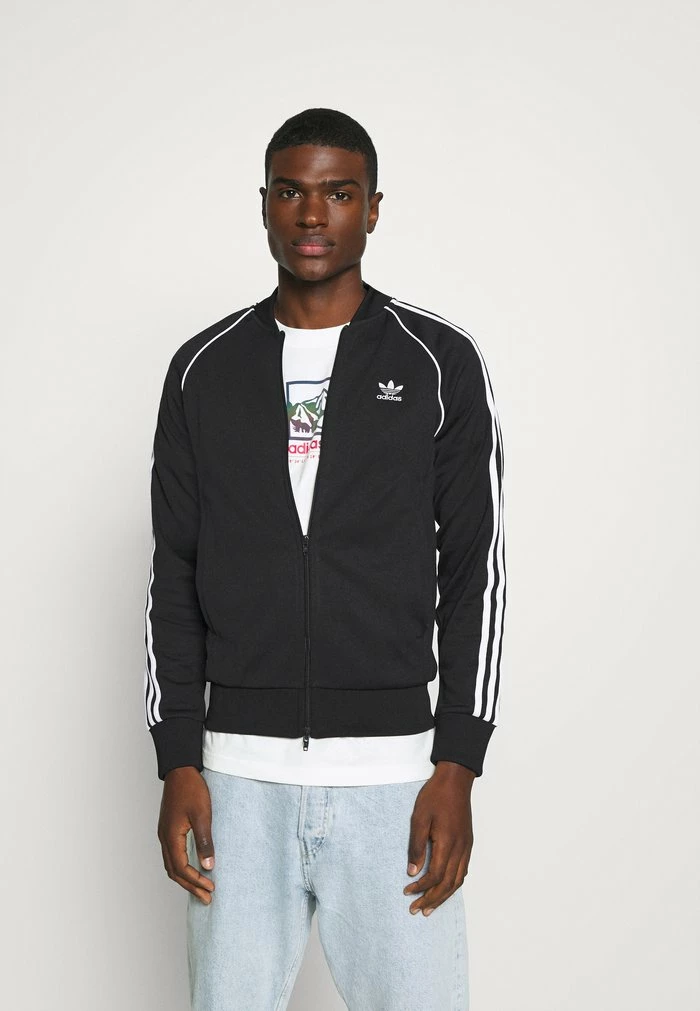 Adidas Originals Zip-up Sweatshirt - Black/white 1 Adidas Originals Zip-up Sweatshirt - Black/white