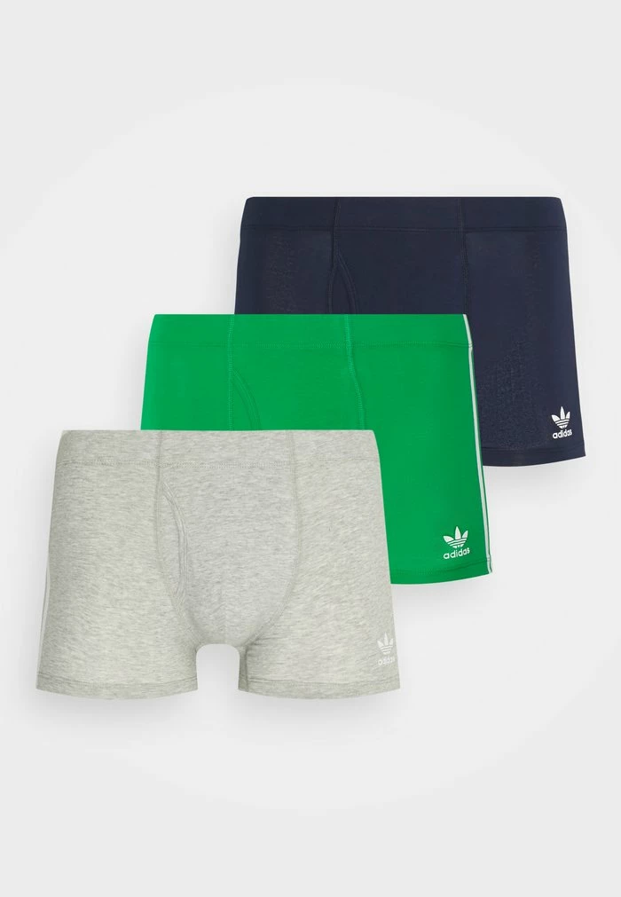 Adidas Originals TRUNK 3 PACK - Pants - Collegiate Navy/green/heather Grey 1 Adidas Originals TRUNK 3 PACK - Pants - Collegiate Navy/green/heather Grey