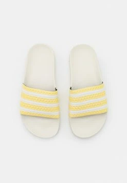 Adidas Originals ADILETTE - Mules - Almost Yellow/cloud White/off White 11 Adidas Originals ADILETTE - Mules - Almost Yellow/cloud White/off White -Adidas Originals Shop df4e25bc026b46af8e5c58deb3a2229f