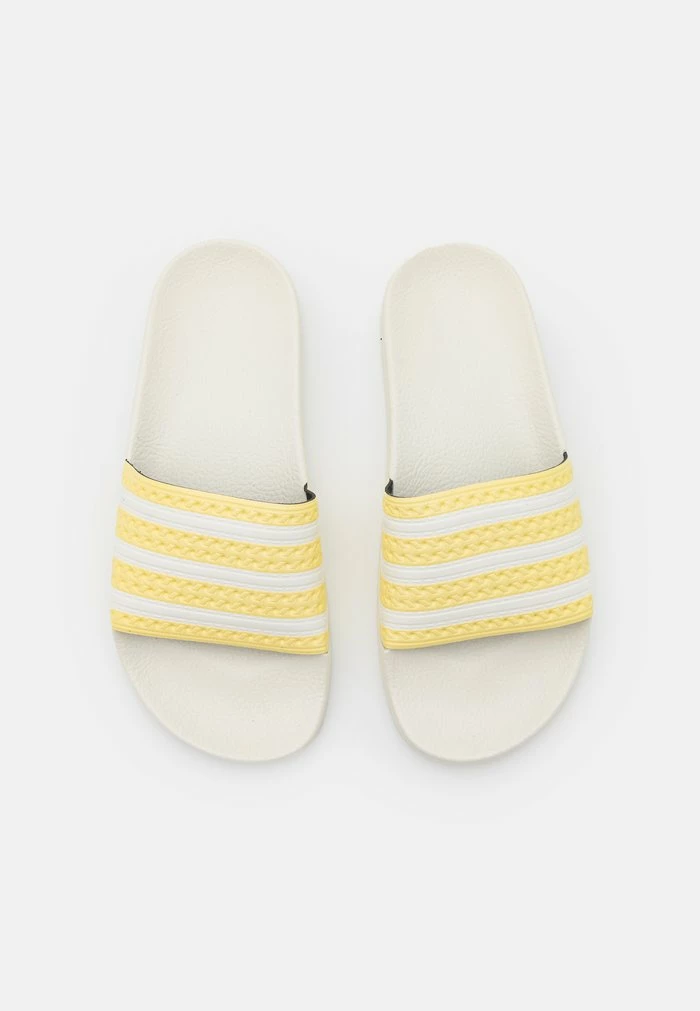 Adidas Originals ADILETTE - Mules - Almost Yellow/cloud White/off White 6 Adidas Originals ADILETTE - Mules - Almost Yellow/cloud White/off White - Image 6