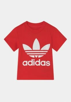 Adidas Originals TREFOIL TEE UNISEX - Print T-shirt - Vivid Red/white