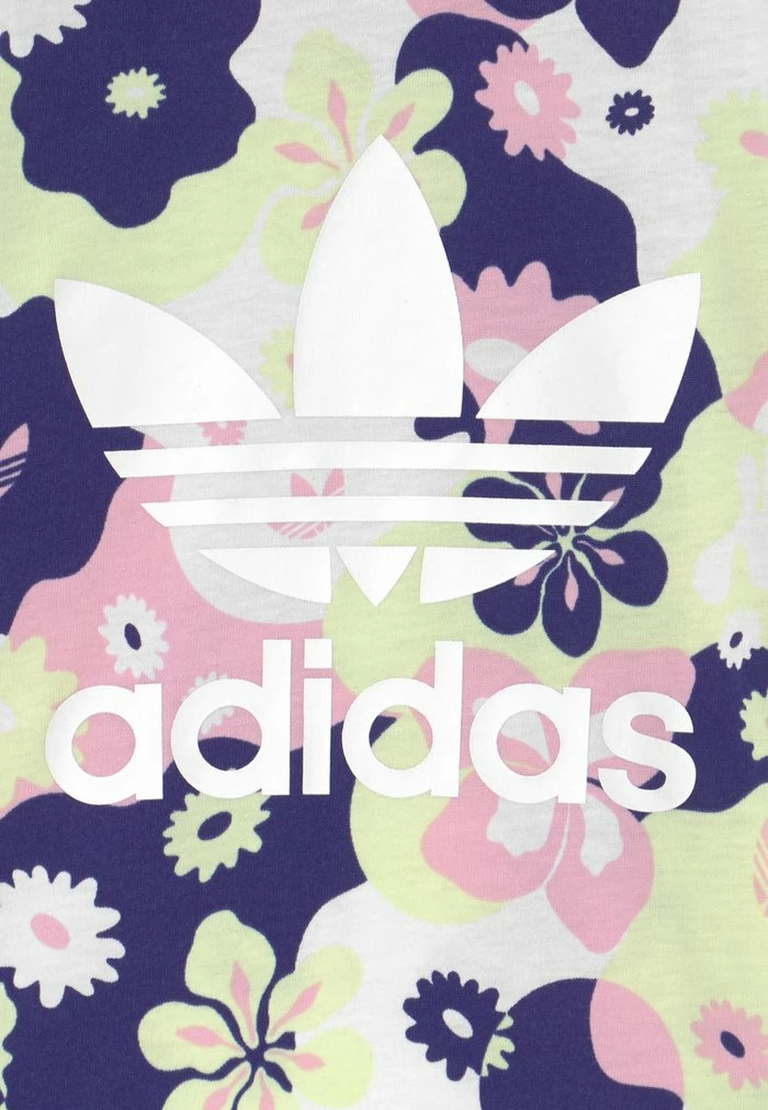 Adidas Originals TEE - Print T-shirt - White/true Pink/almost Lime/legacy Indigo 3 Adidas Originals TEE - Print T-shirt - White/true Pink/almost Lime/legacy Indigo - Image 3