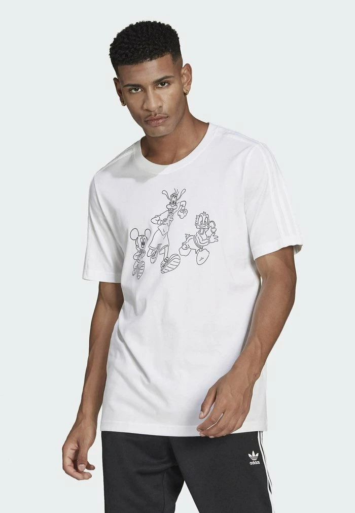 Adidas Originals MICKEY AND FRIENDS - Print T-shirt - White 1 Adidas Originals MICKEY AND FRIENDS - Print T-shirt - White