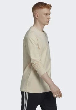 Adidas Originals GRAPHIC FUN LONG-SLEEVE - Long Sleeved Top - Beige