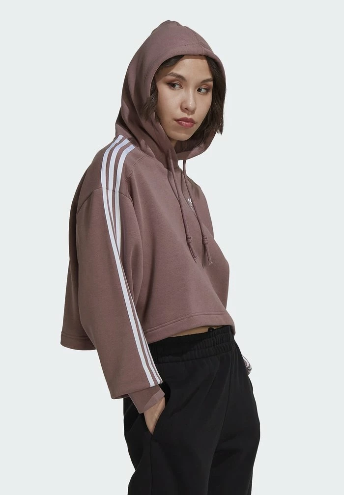 Adidas Originals ADICOLOR CLASSICS CROP - Hoodie - Pink 6 Adidas Originals ADICOLOR CLASSICS CROP - Hoodie - Pink - Image 6