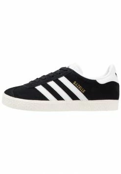 Adidas Originals GAZELLE - Trainers - Core Black/white/gold Metallic