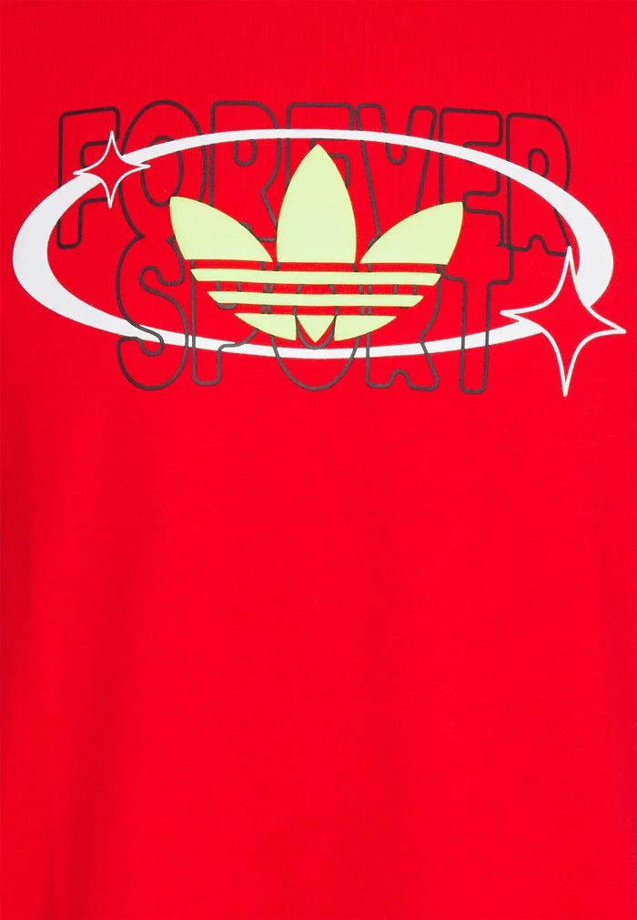 Adidas Originals TREFOIL FOREVER UNISEX - Print T-shirt - Vivid Red/multicolor 3 Adidas Originals TREFOIL FOREVER UNISEX - Print T-shirt - Vivid Red/multicolor - Image 3