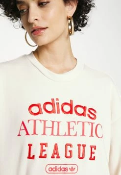 Adidas Originals RETRO LUXURY CREW - Sweatshirt - White -Adidas Originals Shop e21ca0a257554f16abaa965e6e696646
