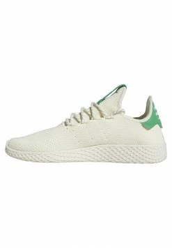 Adidas Originals TENNIS HU UNISEX - Trainers - Off White/green/chalk White