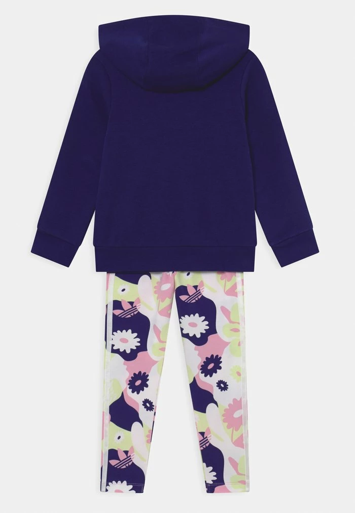 Adidas Originals HOODIE SET - Tracksuit - Legacy Indigo/white/true Pink/almost Lime 2 Adidas Originals HOODIE SET - Tracksuit - Legacy Indigo/white/true Pink/almost Lime - Image 2