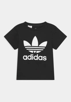 Adidas Originals TREFOIL TEE UNISEX - Print T-shirt - Black/white