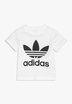 Adidas Originals TREFOIL TEE UNISEX - Print T-shirt - White/black