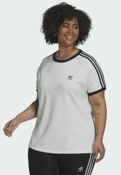 Adidas Originals CLASSICS SLIM 3-STRIPES PLUS SIZE - Print T-shirt - White 9 Adidas Originals CLASSICS SLIM 3-STRIPES PLUS SIZE - Print T-shirt - White -Adidas Originals Shop e58665085ebf4224aa9802b796d39fc7