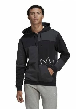 Adidas Originals SPRT FT ZIP HDY - Zip-up Sweatshirt - Black/carbon