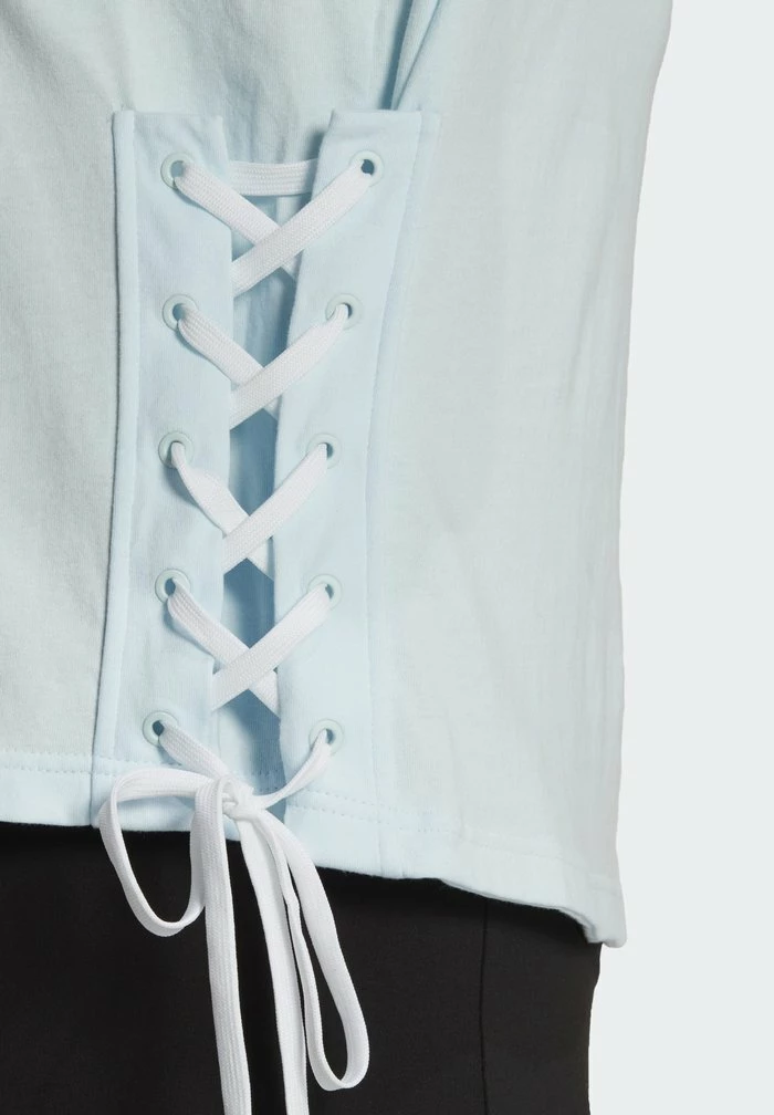 Adidas Originals ALWAYS ORIGINAL LACED PLUS SIZE - Basic T-shirt - Almost Blue 4 Adidas Originals ALWAYS ORIGINAL LACED PLUS SIZE - Basic T-shirt - Almost Blue - Image 4