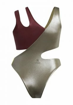 Adidas Originals IVY PARK ONE-PIECE CUTOUT SWIMSUIT (PLUS SIZE) - Swimsuit - Burgundy -Adidas Originals Shop e914e91ebc4c447c842db29a940752d0
