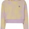 Adidas Originals CROP - Sweatshirt - Bliss Lilac/almost Yellow