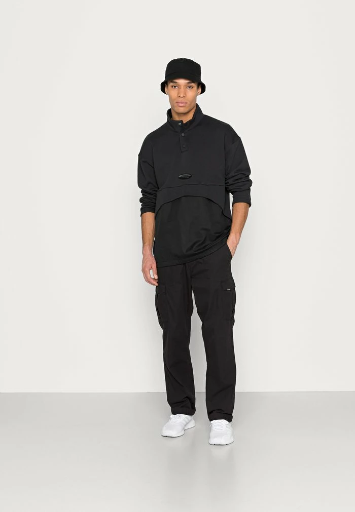 Adidas Originals FOUNDATION - Long Sleeved Top - Black 2 Adidas Originals FOUNDATION - Long Sleeved Top - Black - Image 2