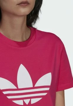 Adidas Originals TREFOIL TEE - Print T-shirt - Burgundy -Adidas Originals Shop eb4e93d90f424cb3bc6a860f1966c9d8