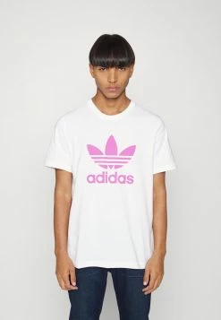 Adidas Originals TREFOIL UNISEX - Print T-shirt - White