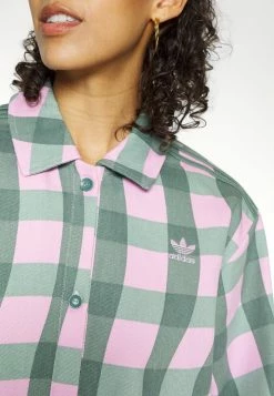 Adidas Originals TWILL - Button-down Blouse - Clear Lilac/tech Emerald -Adidas Originals Shop ee91a6c3ad01429aab6f1d02711cce95