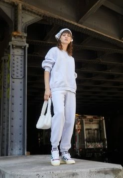 Adidas Originals Fleece Jumper - Light Grey Heather