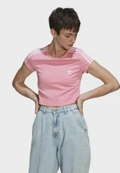 Adidas Originals CROPPED TEE - Print T-shirt - Pink