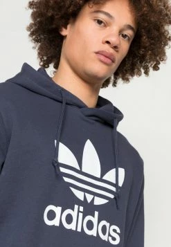 Adidas Originals TREFOIL - Hoodie - Shadow Navy/white -Adidas Originals Shop ef7c6e451fde4c63afc29df0224afcde