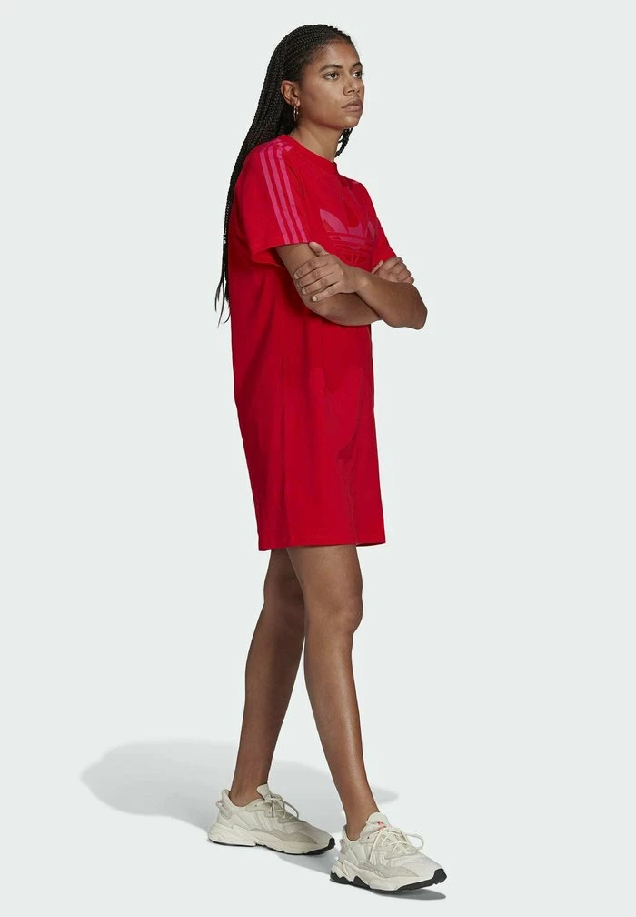 Adidas Originals X MARIMEKKO - Shirt Dress - Vivid Red 3 Adidas Originals X MARIMEKKO - Shirt Dress - Vivid Red - Image 3