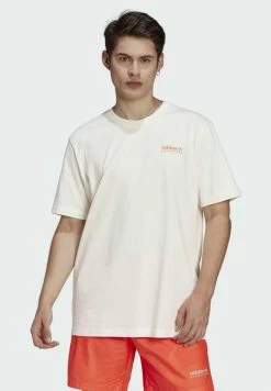 Adidas Originals ADVENTURE WOODWAVE - Print T-shirt - White