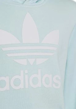 Adidas Originals TREFOIL HOODIE UNISEX - Hoodie - Almost Blue White -Adidas Originals Shop f01d0646385b4dc28a190b71e69c5333