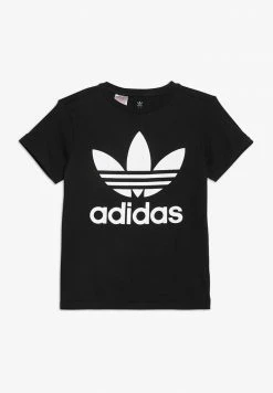 Adidas Originals TREFOIL TEE UNISEX - Print T-shirt - Black/white