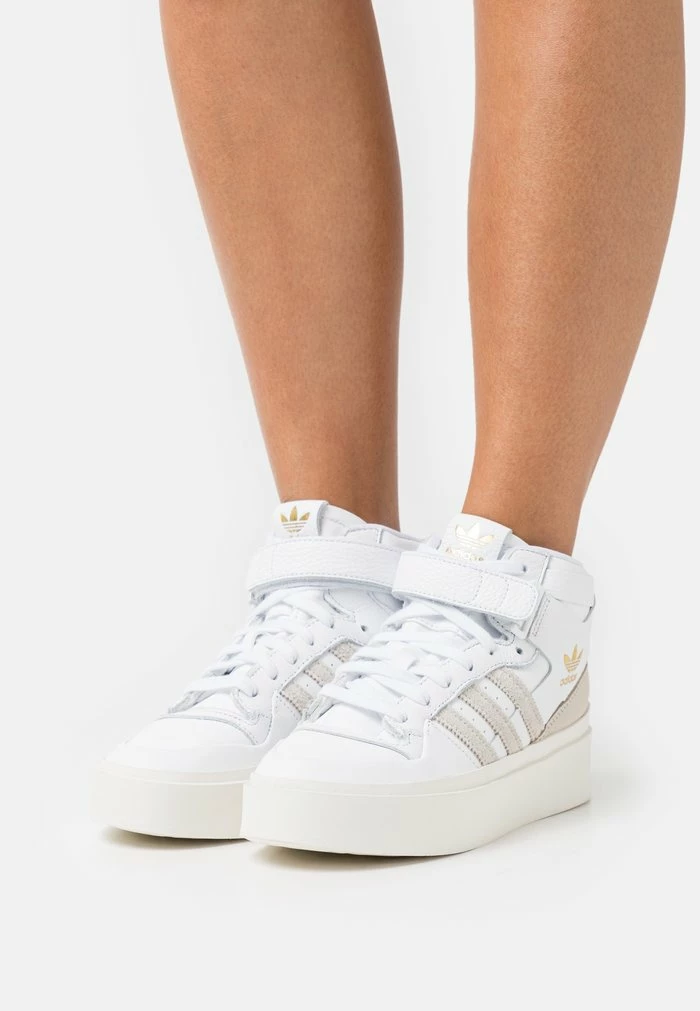 Adidas Originals FORUM BONEGA MID - High-top Trainers - Footwear White/orbit Grey/clear Brown 3 Adidas Originals FORUM BONEGA MID - High-top Trainers - Footwear White/orbit Grey/clear Brown - Image 3