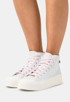 Adidas Originals NIZZA BONEGA - High-top Trainers - Crystal White/white/almost Pink