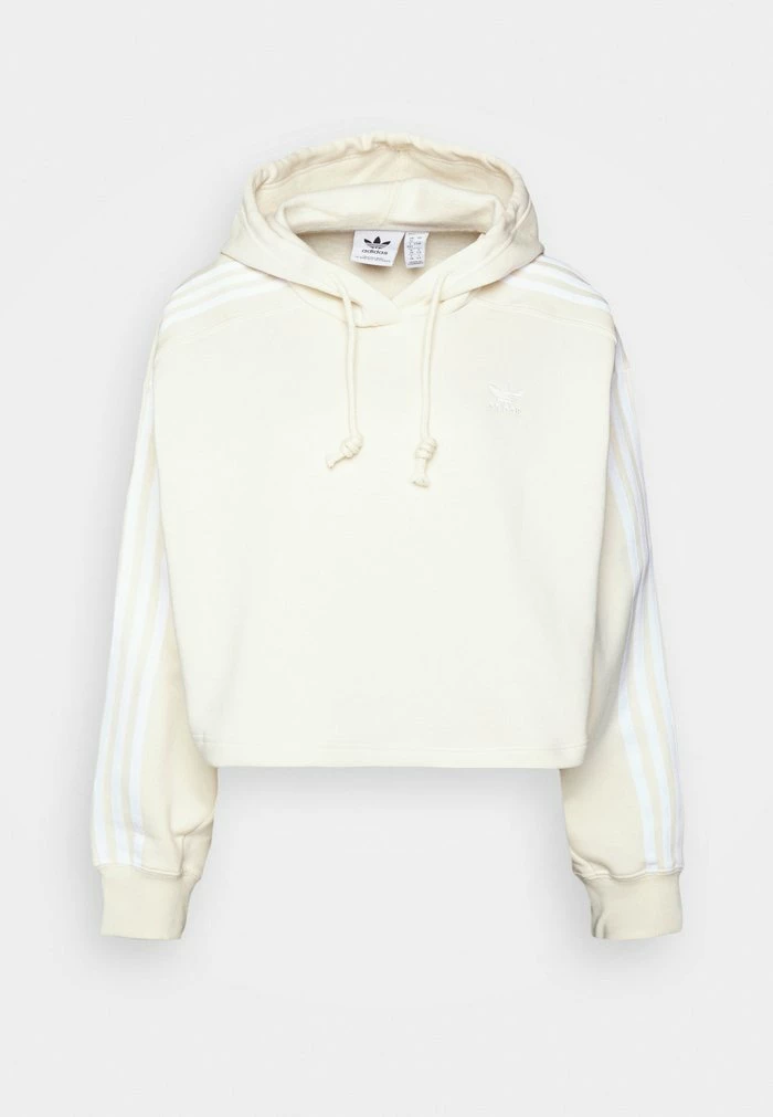 Adidas Originals ADICOLOR CLASSICS CROP - Hoodie - White 9 Adidas Originals ADICOLOR CLASSICS CROP - Hoodie - White - Image 9