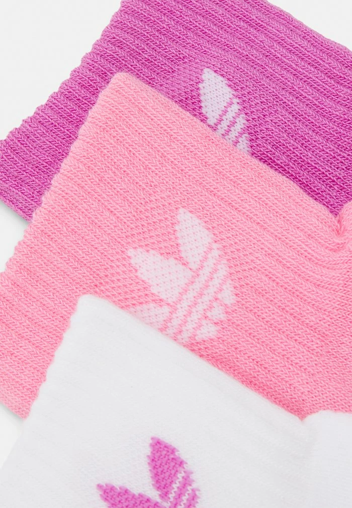 Adidas Originals MID ANKLE 3 PACK UNISEX - Socks - White/bliss Pink/pulse Lilac 2 Adidas Originals MID ANKLE 3 PACK UNISEX - Socks - White/bliss Pink/pulse Lilac - Image 2