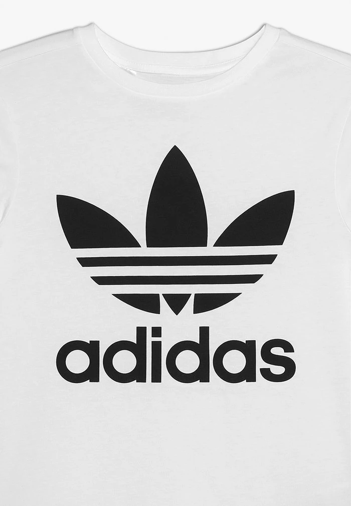 Adidas Originals TREFOIL TEE UNISEX - Print T-shirt - White/black 4 Adidas Originals TREFOIL TEE UNISEX - Print T-shirt - White/black - Image 4