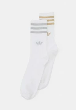 Adidas Originals MID CUT UNISEX 2 PACK - Socks - White