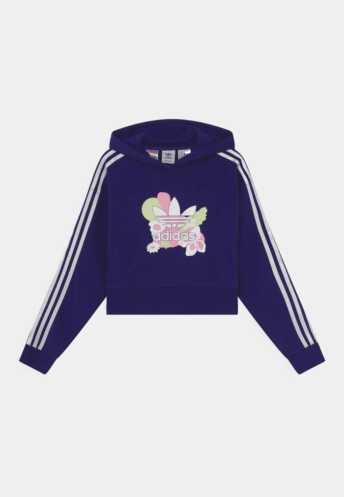 Adidas Originals CROPPED HOODIE - Sweatshirt - Legacy Indigo 1 Adidas Originals CROPPED HOODIE - Sweatshirt - Legacy Indigo