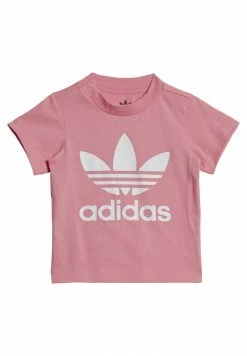 Adidas Originals TREFOIL TEE UNISEX - Print T-shirt - Bliss Pink
