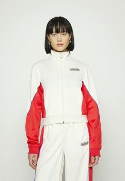 Adidas Originals TRACK - Summer Jacket - White/vivid Red