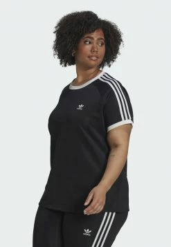 Adidas Originals CLASSICS SLIM 3-STRIPES PLUS SIZE - Print T-shirt - Black 8 Adidas Originals CLASSICS SLIM 3-STRIPES PLUS SIZE - Print T-shirt - Black -Adidas Originals Shop f51af49990514d15b4cba1fa0ece5e75