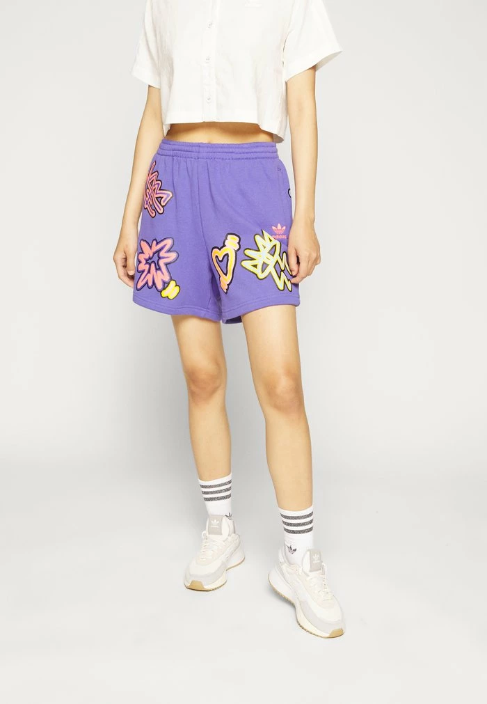 Adidas Originals LOVEUNI - Shorts - Purple 1 Adidas Originals LOVEUNI - Shorts - Purple