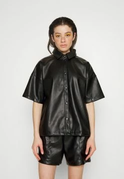 Adidas Originals Faux Leather Jacket - Black