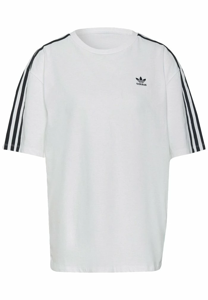 Adidas Originals OVERSIZED ADICOLOR RELAXED - Print T-shirt - White 7 Adidas Originals OVERSIZED ADICOLOR RELAXED - Print T-shirt - White - Image 7