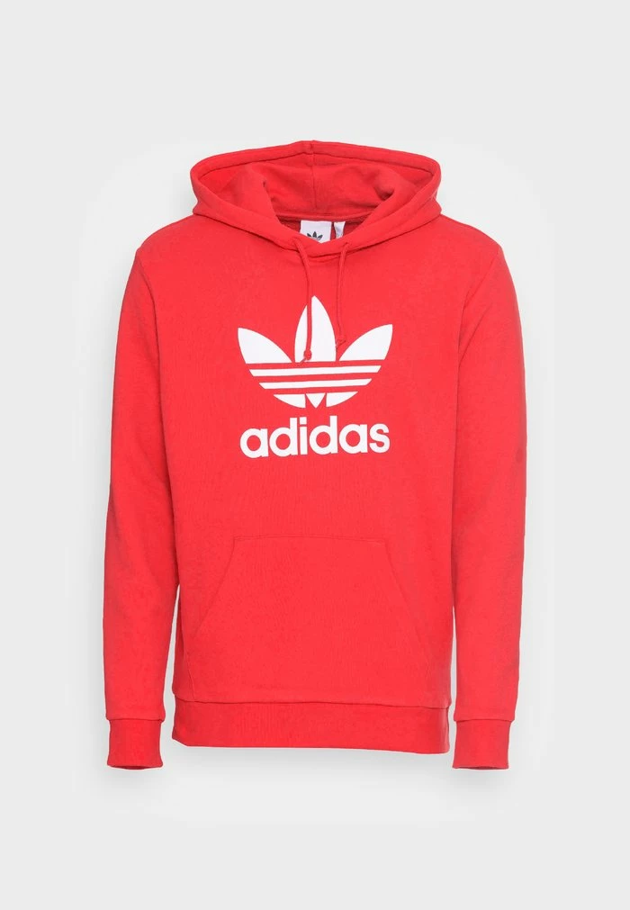 Adidas Originals TREFOIL - Hoodie - Red 4 Adidas Originals TREFOIL - Hoodie - Red - Image 4