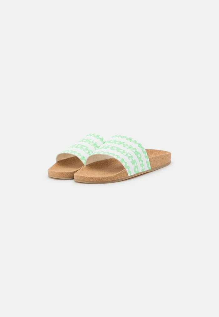 Adidas Originals ADILETTE - Mules - Glory Mint/white/gum 3 Adidas Originals ADILETTE - Mules - Glory Mint/white/gum - Image 3