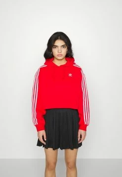 Adidas Originals ADICOLOR CLASSICS CROP - Hoodie - Vivid Red
