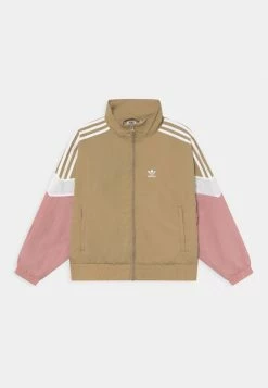 Adidas Originals WOVEN - Training Jacket - Beige Tone/white/mauve