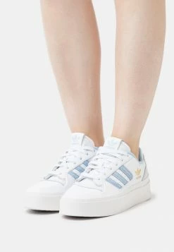 Adidas Originals FORUM BONEGA - Trainers - Footwear White/clear Sky/gold Metallic